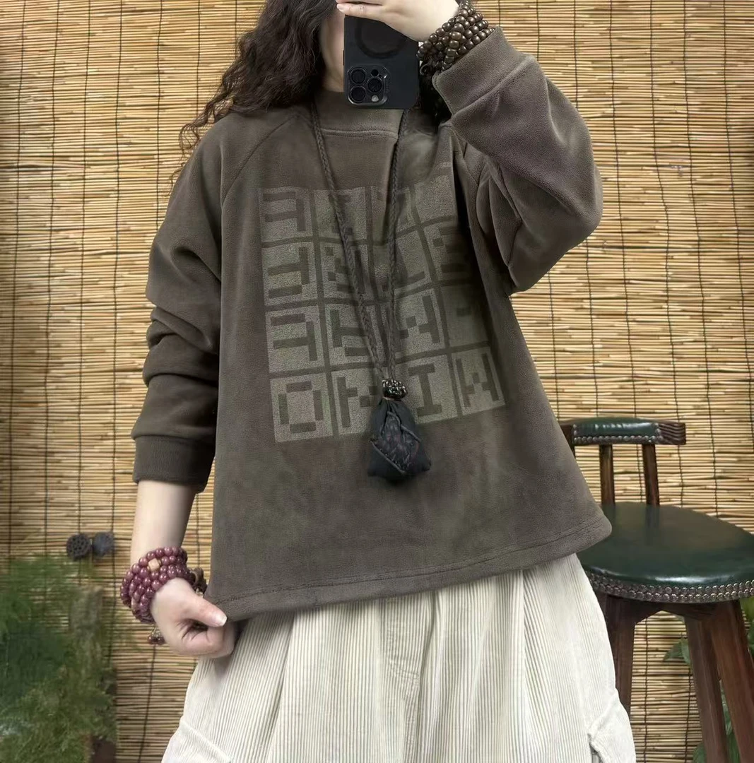 2562-2加绒加厚字母奥粒绒卫衣（长60左右，90-160斤）