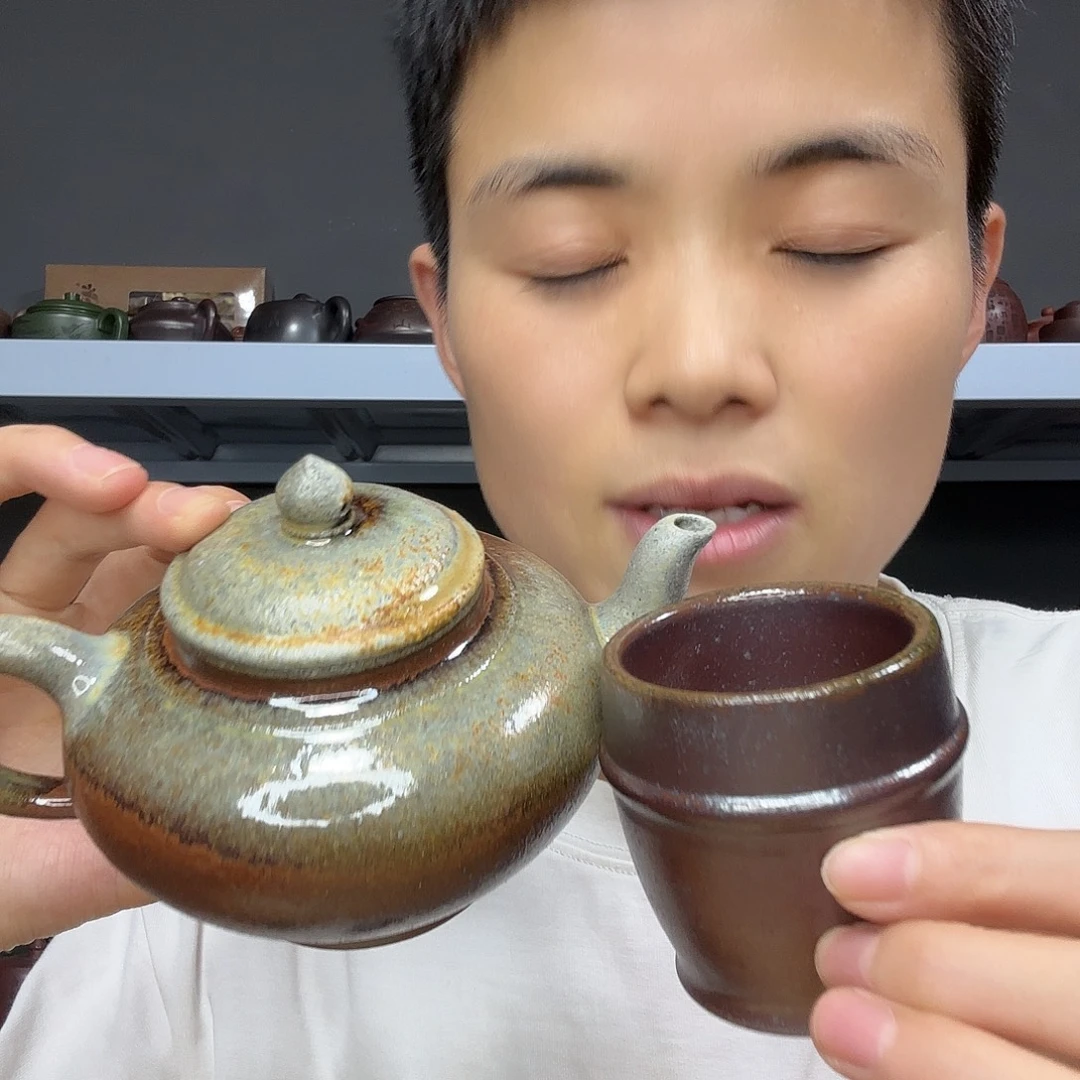 茶壶底槽青民间手艺人全手工制作