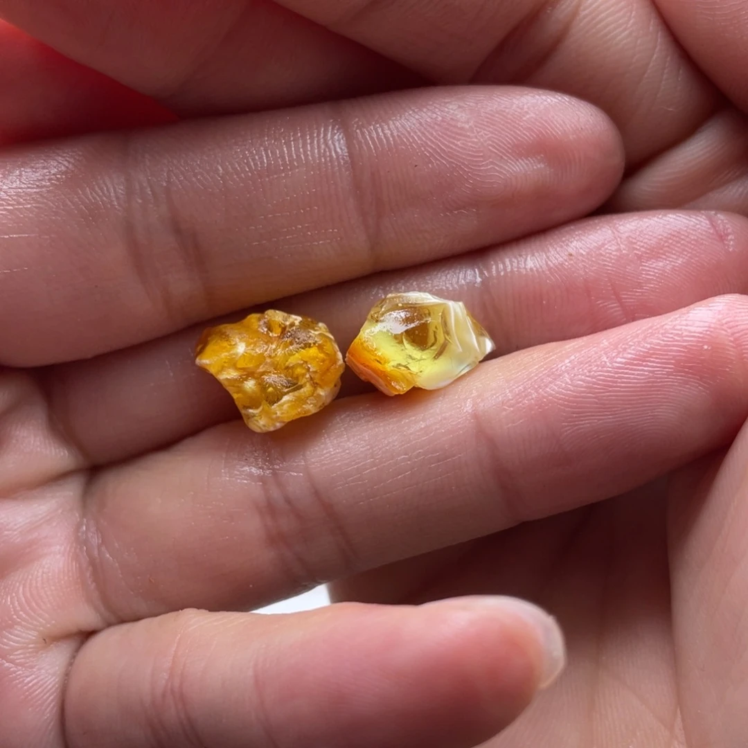 定制琥珀未镶嵌陌****视蜜蜡原石定制