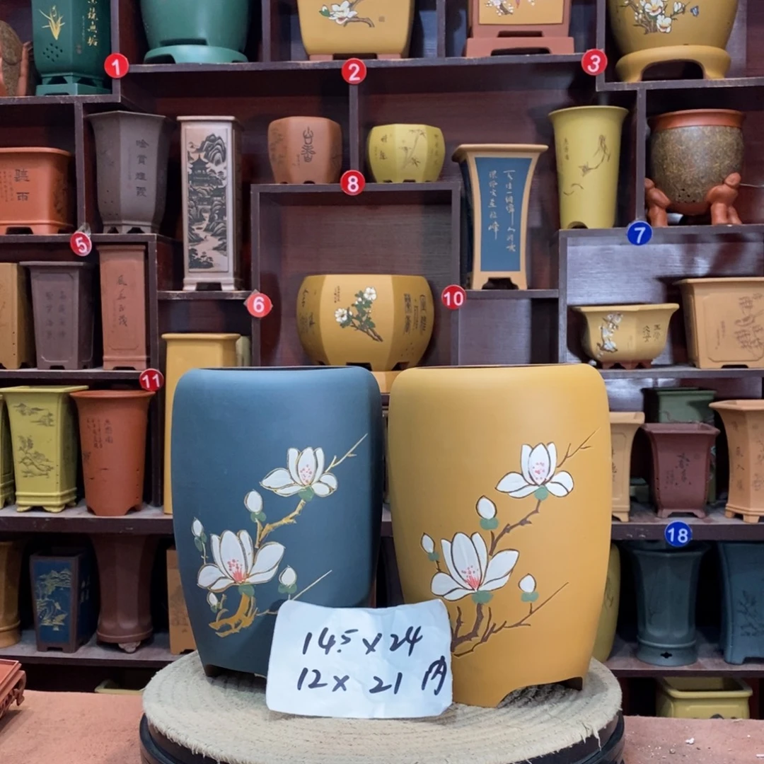 紫砂艺术紫砂花盆