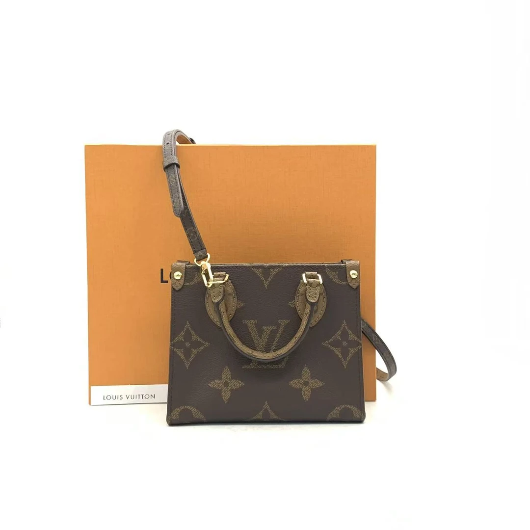 99新 LouisVuitton/路易威登 【安则专属】老花onthego bb斜挎包