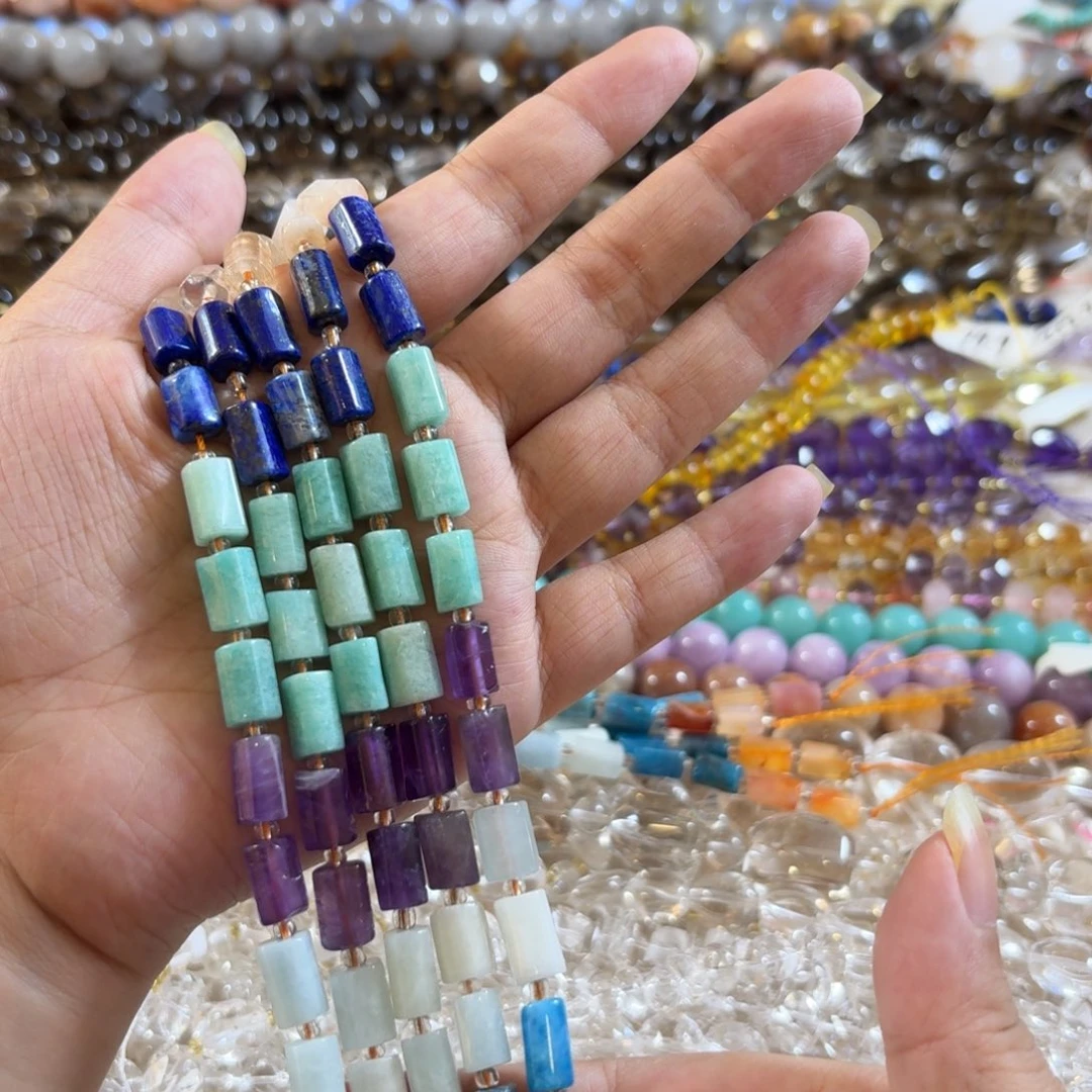 珠宝半成品未镶嵌水晶七脉轮