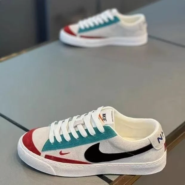 男士休闲平跟秋季透气青少年休闲板鞋休闲风圆头机能潮鞋运动耐磨