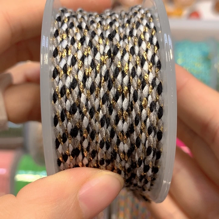 黑芝麻金1.5粗手搓棉绳