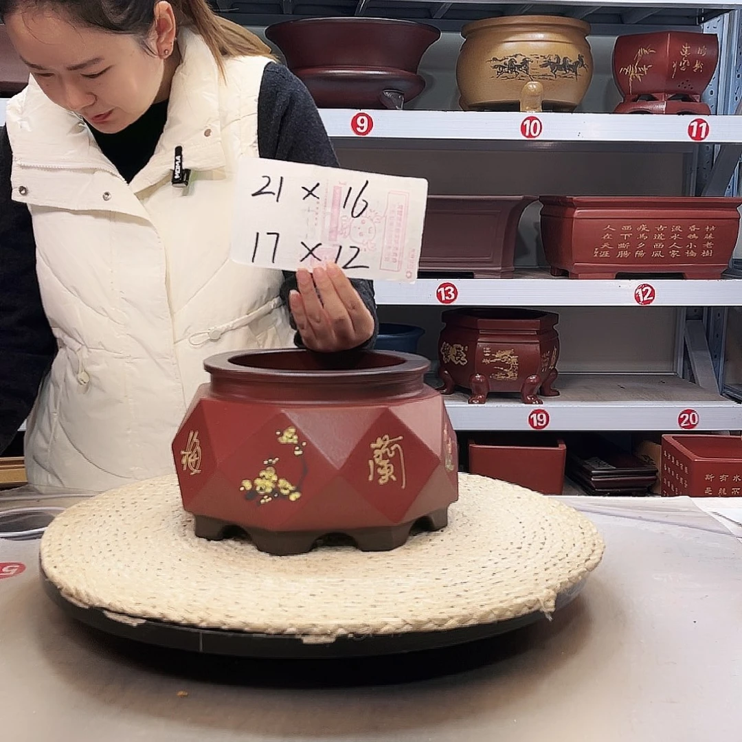 紫砂花盆紫砂花盆