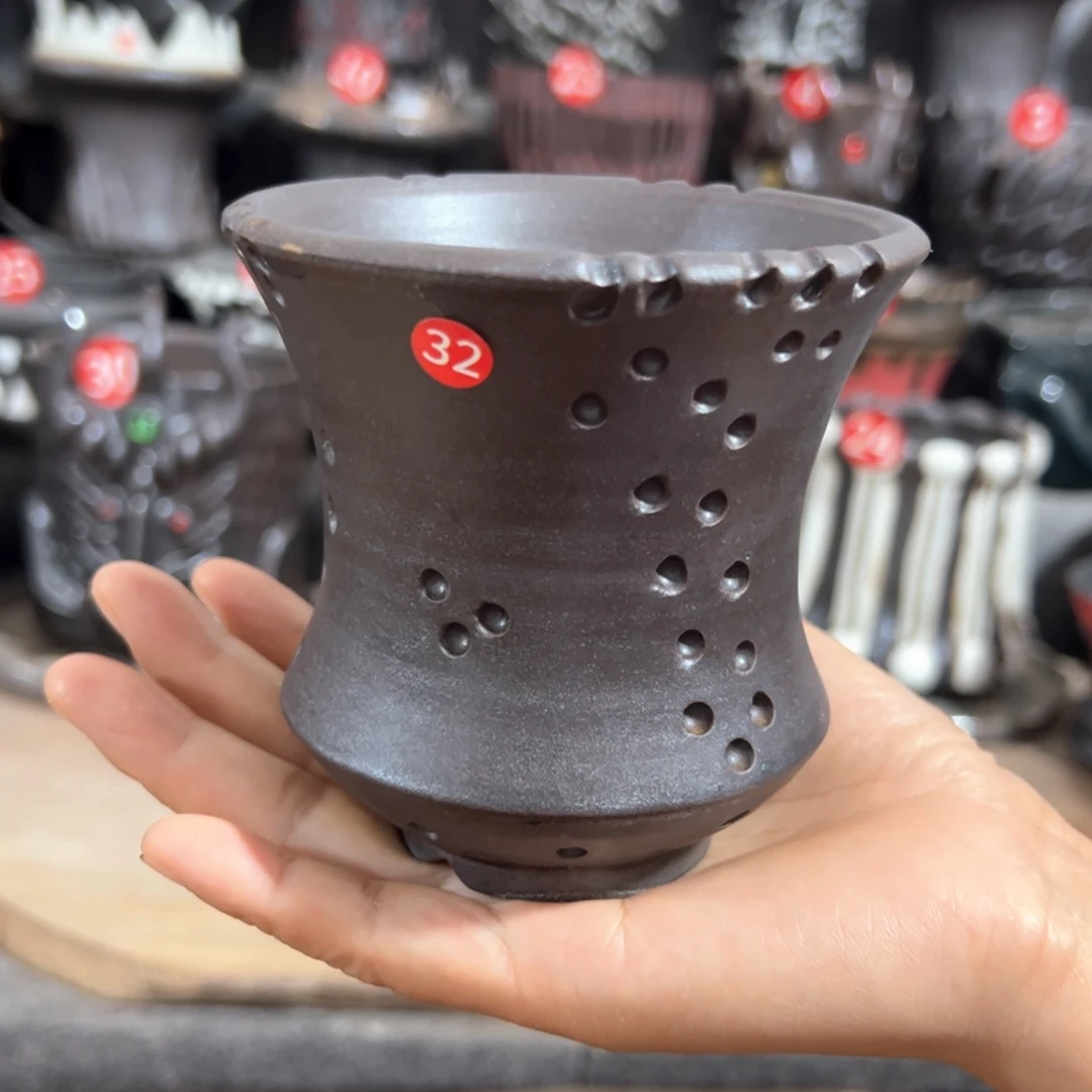 手工花盆，口8.5高9.5