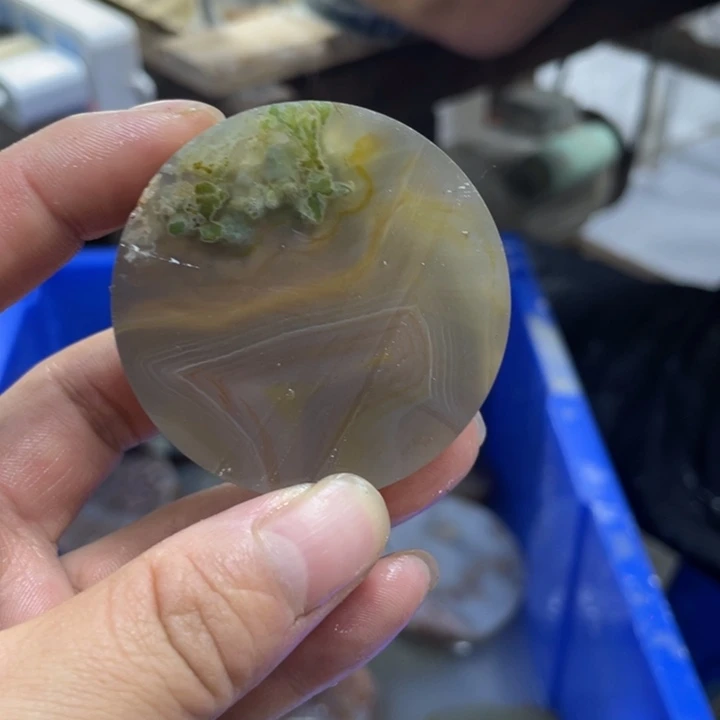 泰***）定制玛瑙定制平安扣挂件