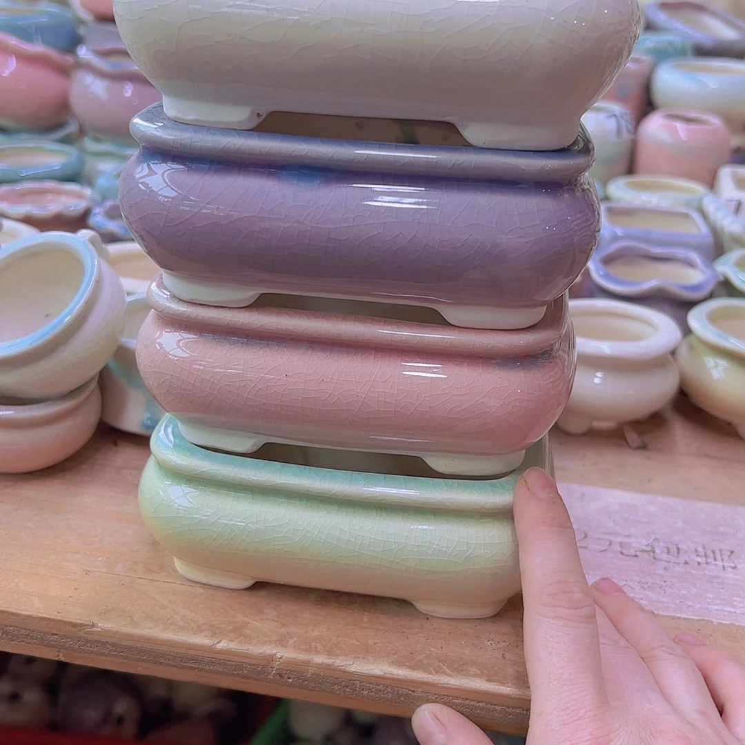 陶瓷花盆当场满12包邮