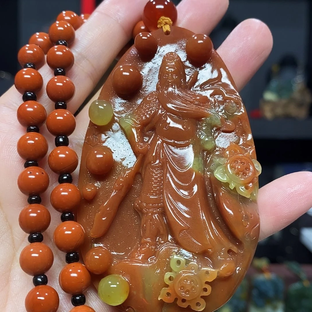 未镶嵌岫玉挂件吊坠项链