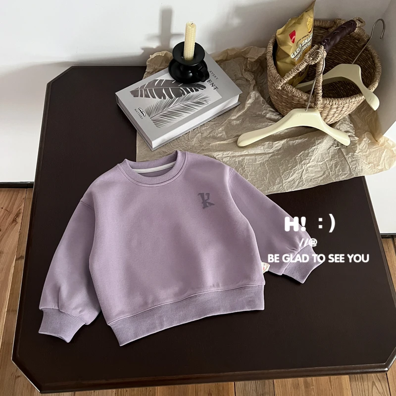 【亲子装】郝叔童品春季新款时尚2025洋气圆领亲子款卫衣潮HZ5147