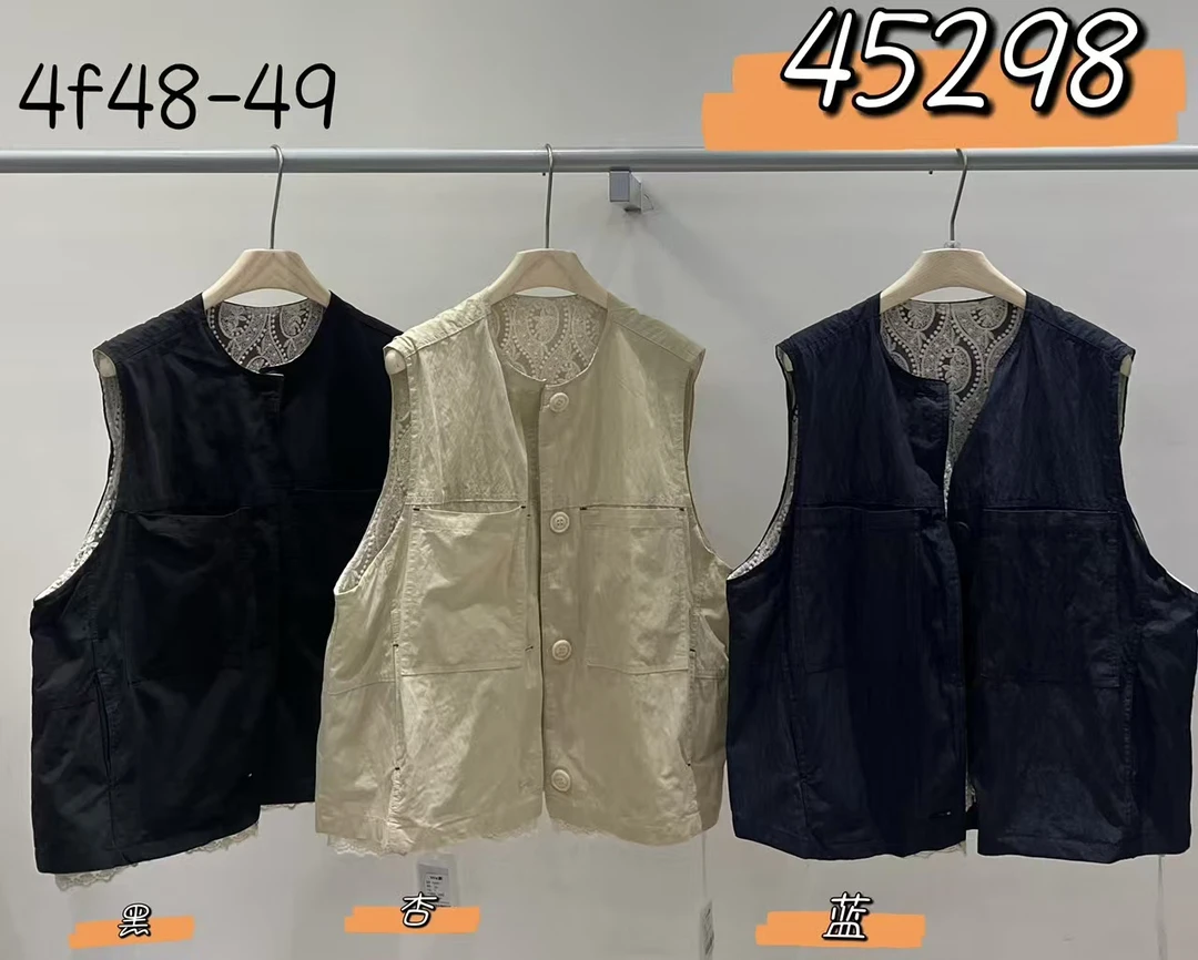 We#45298#宽松马甲  FL