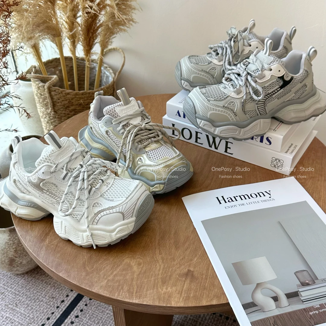 【23姑娘】早春新款 | 2026新卷边方头增高百搭时尚休闲女鞋老爹鞋