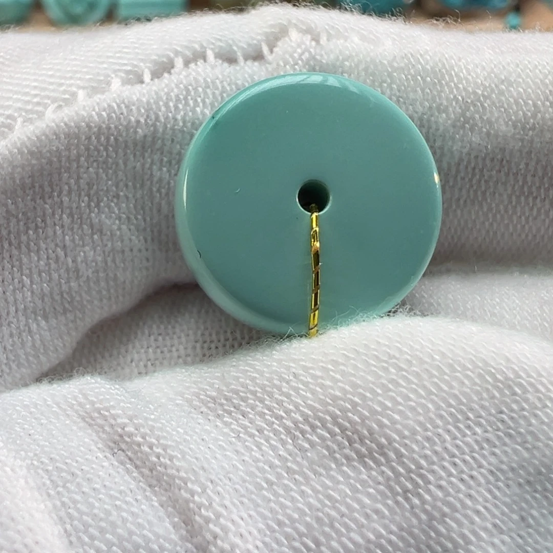 绿松石未镶嵌配饰14.2×6.8