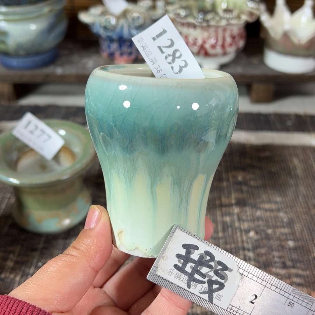 红陶瑕疵景德镇手工花盆