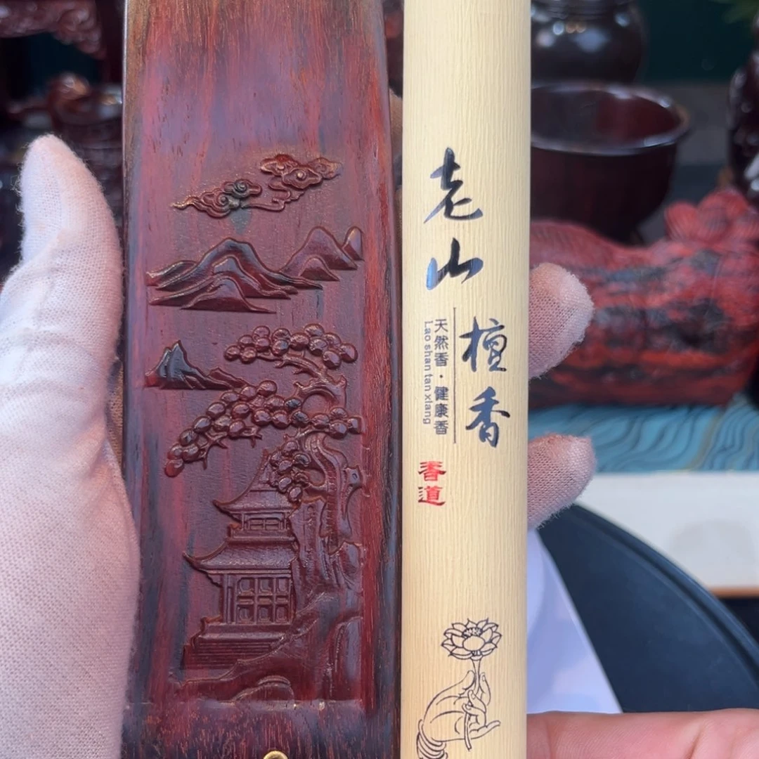 印度小叶紫檀手把件