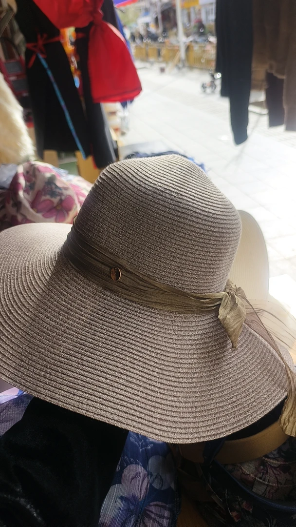 蕾丝遮阳帽女帽子防晒显脸小草帽草编女士韩版休闲针织太阳帽