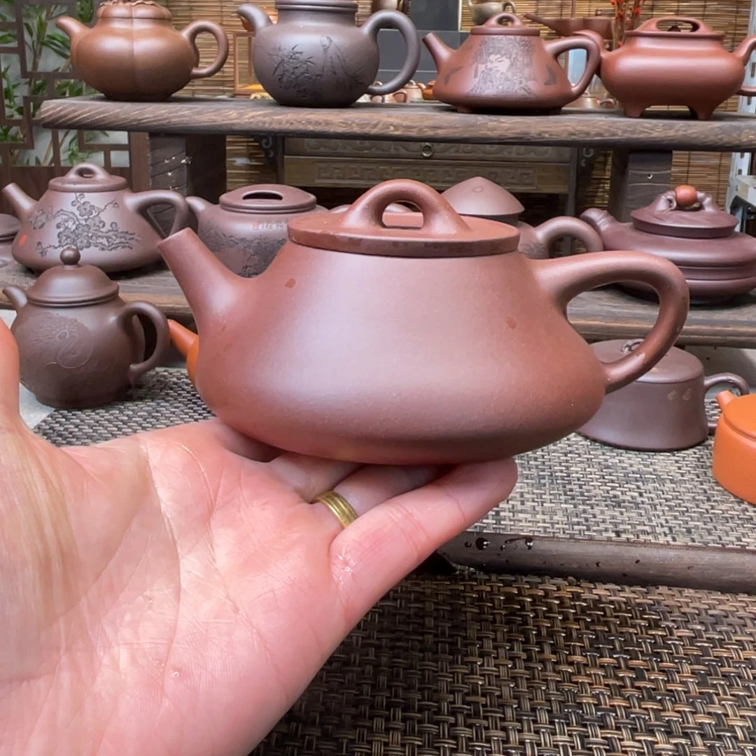 紫砂茶壶宜兴原矿紫砂手工制240