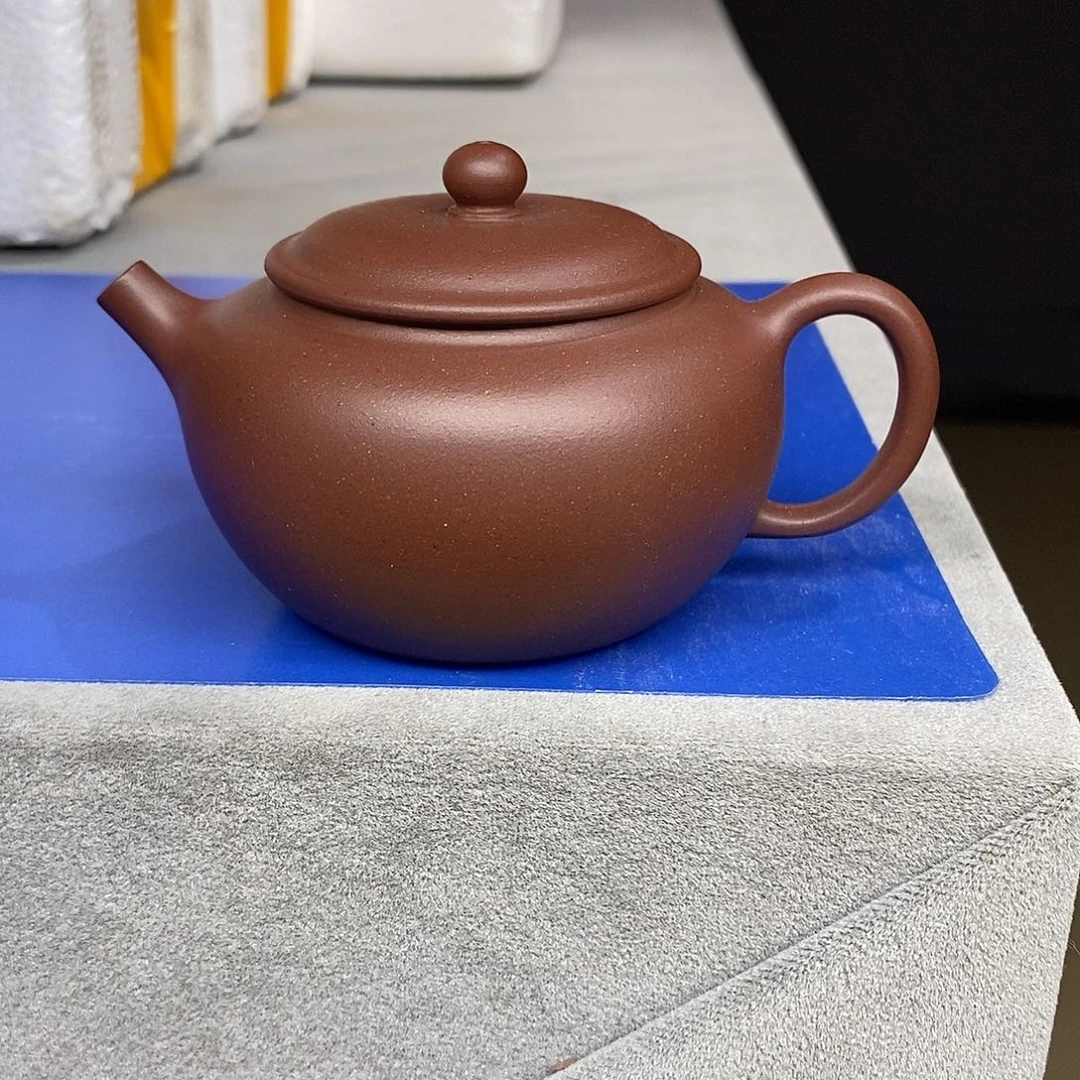 紫砂茶壶老底槽清半手工155cc圆珠壶