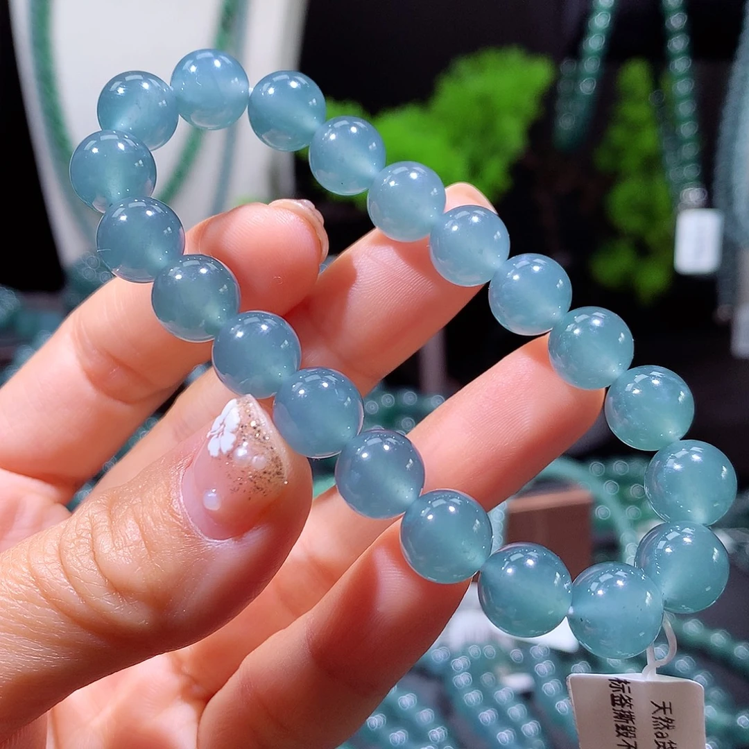 翡翠未镶嵌手链天然a货翡翠手串10mm