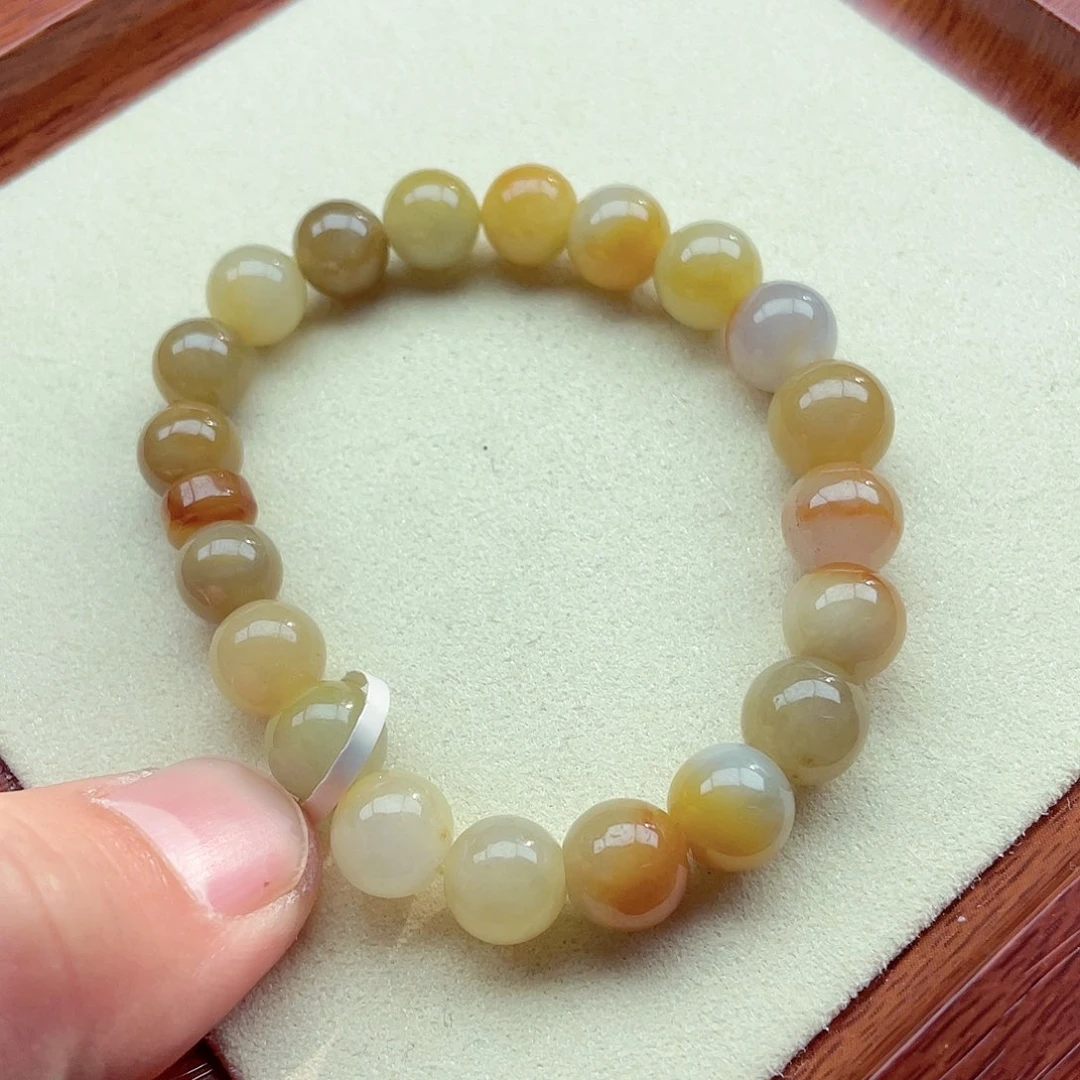 翡翠手链未镶嵌缅甸翡翠A货