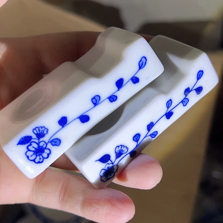 杯手绘筷子架两个陶瓷