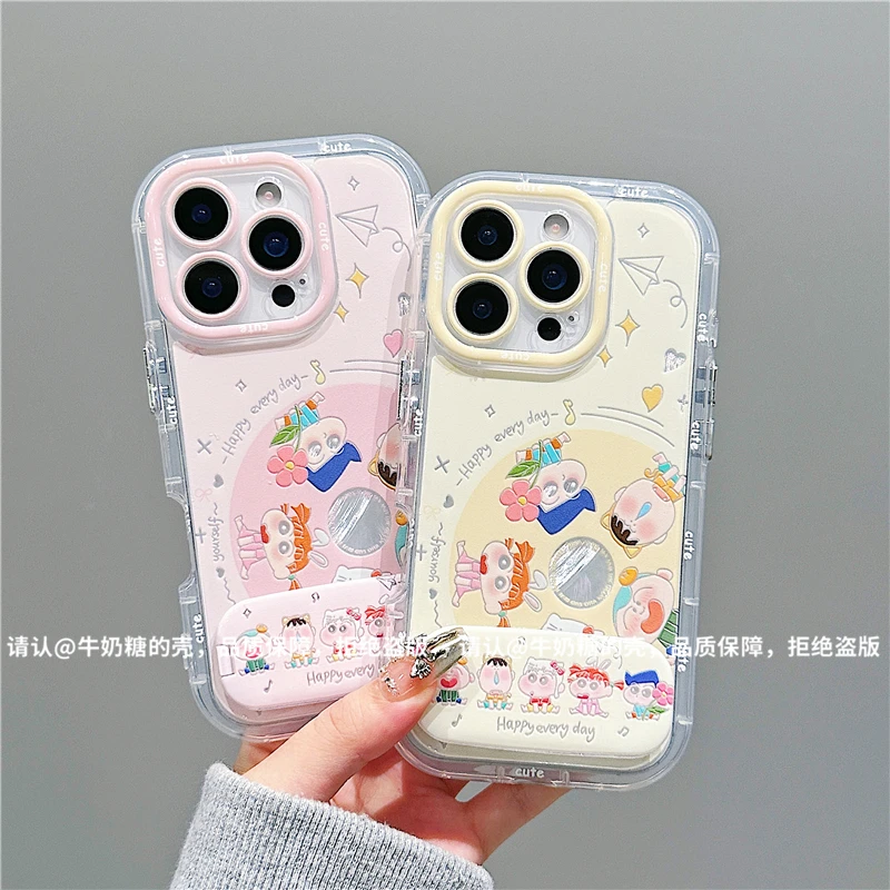 羽纱奶油壳适用苹果17/iPhone/华为荣耀/OPPO/VIVO/小米/手机壳潮