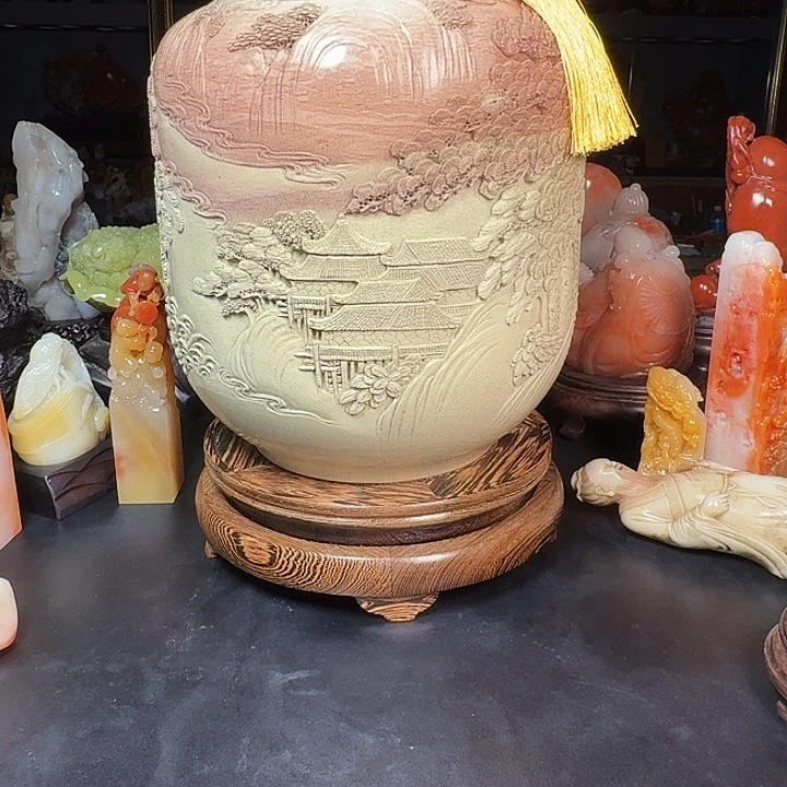 山***人寿山石寿山石工艺品摆件艺术品