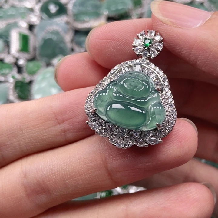 翡翠未镶嵌吊坠(不含链)