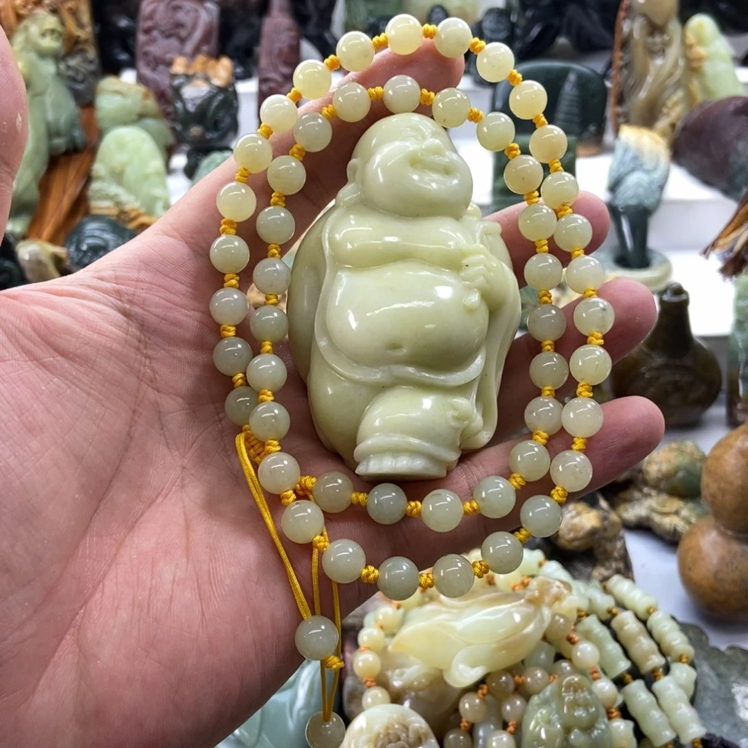 身***！未镶嵌岫岩河磨玉（透闪石质玉）把件