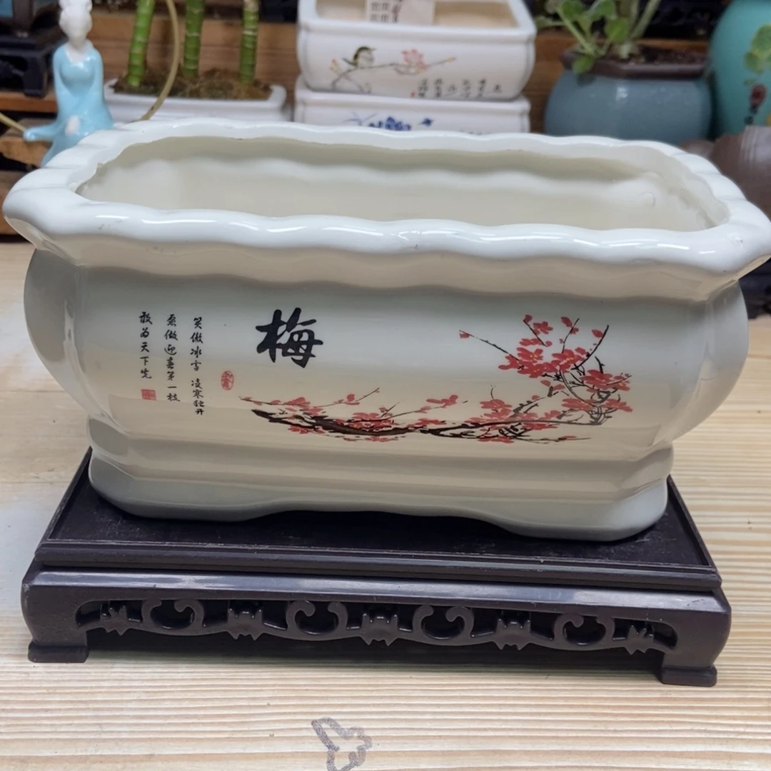 瓷片陶瓷花盆陶瓷艺术