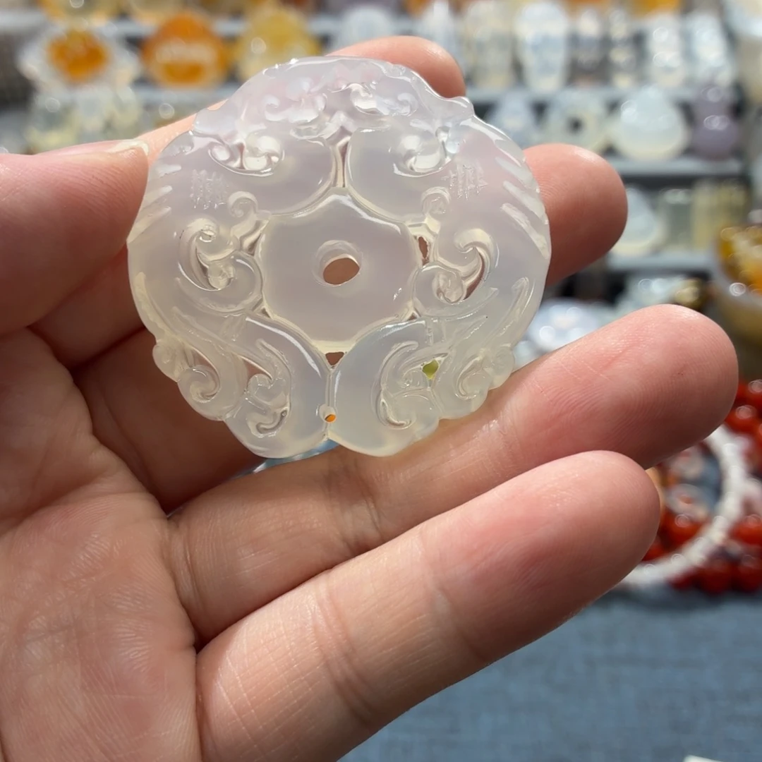 玛瑙/玉髓未镶嵌吊坠(不含链)