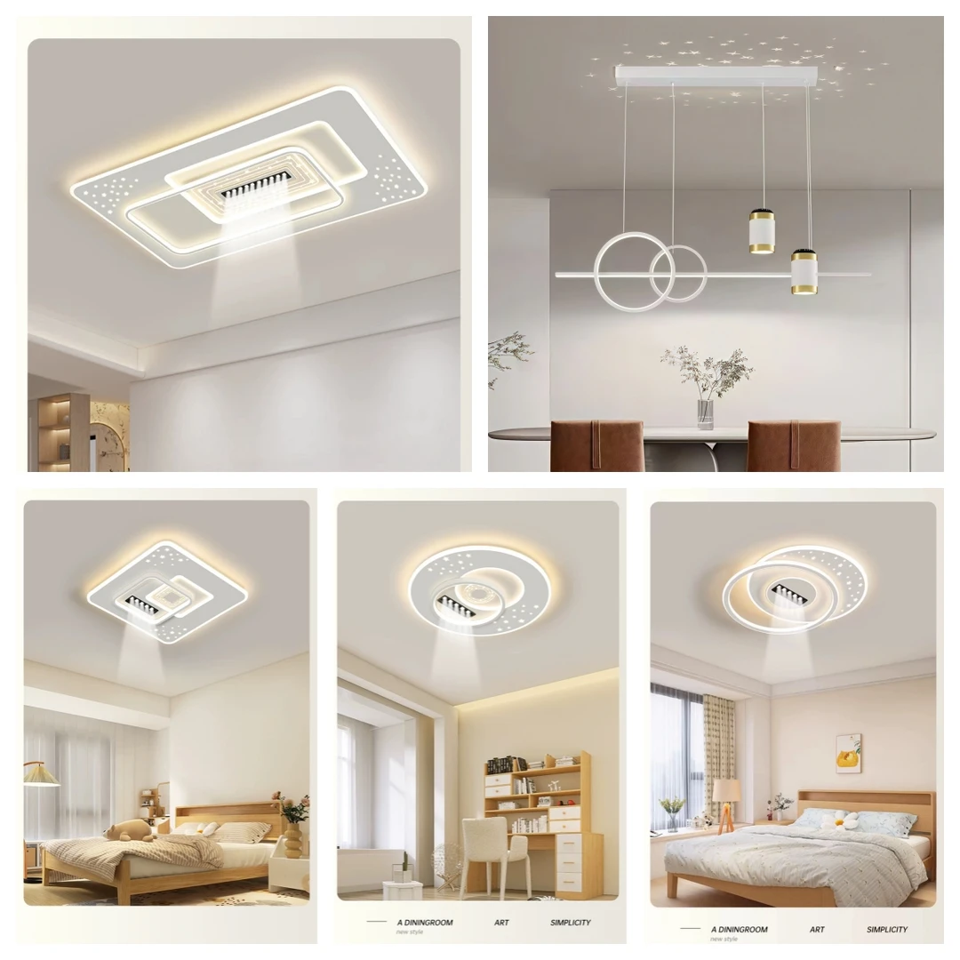 01客厅灯现代简约大气中山灯具全光谱餐厅2025客厅卧室灯套餐组合