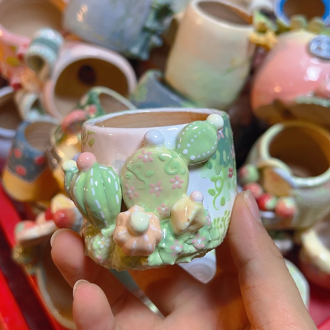 清仓老梧家的手工多肉花盆