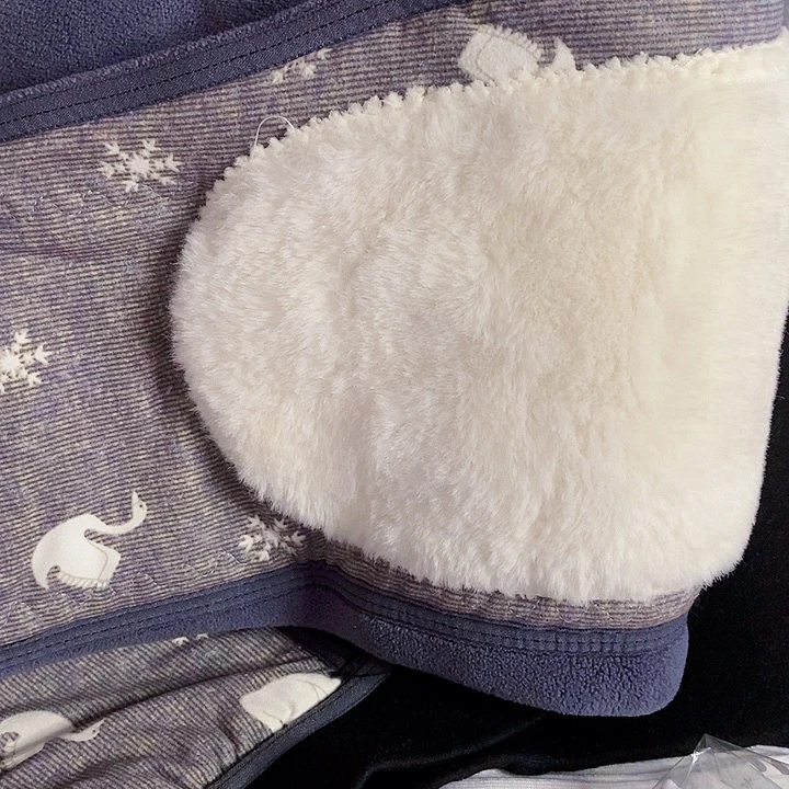 男式双层加厚加绒保暖棉裤