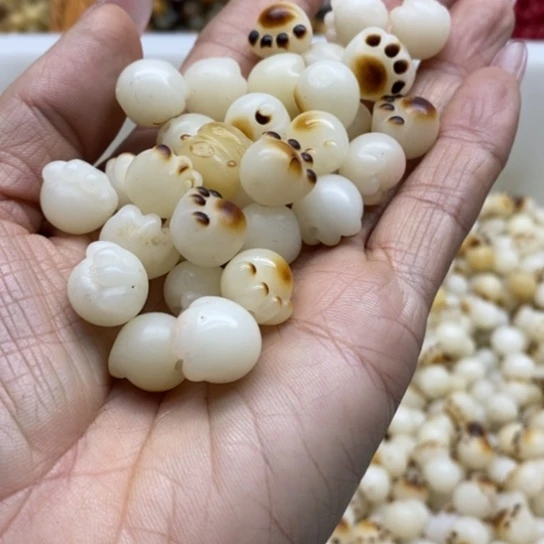 白玉菩提吊坠瑕疵12猫爪50卡灯牌宠50