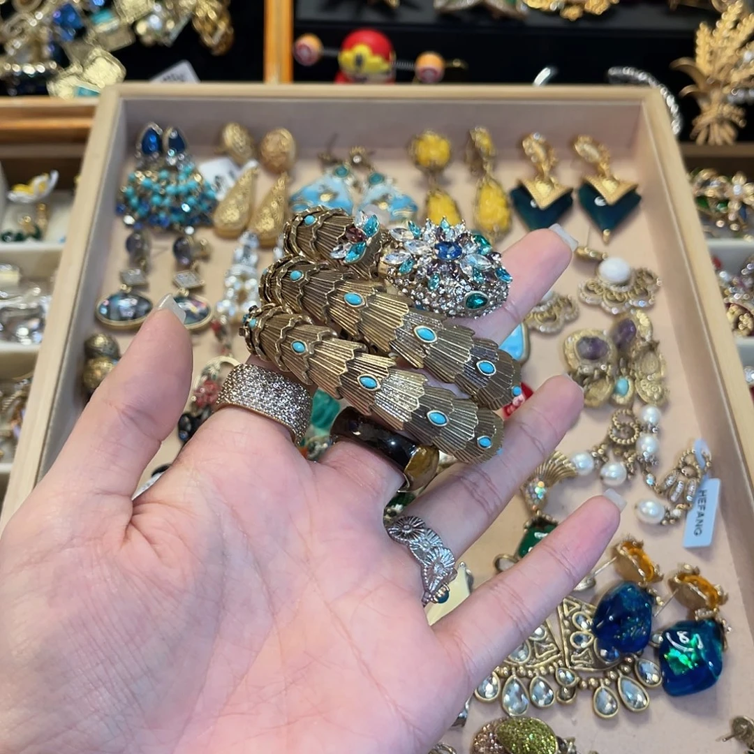黄铜925银琉璃手镯孤品