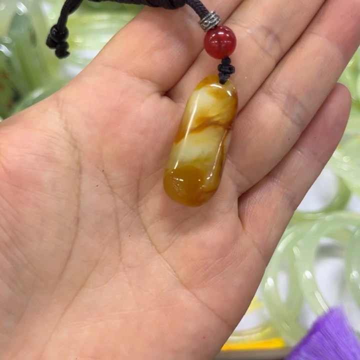 合金蛇纹石玉吊坠@***!