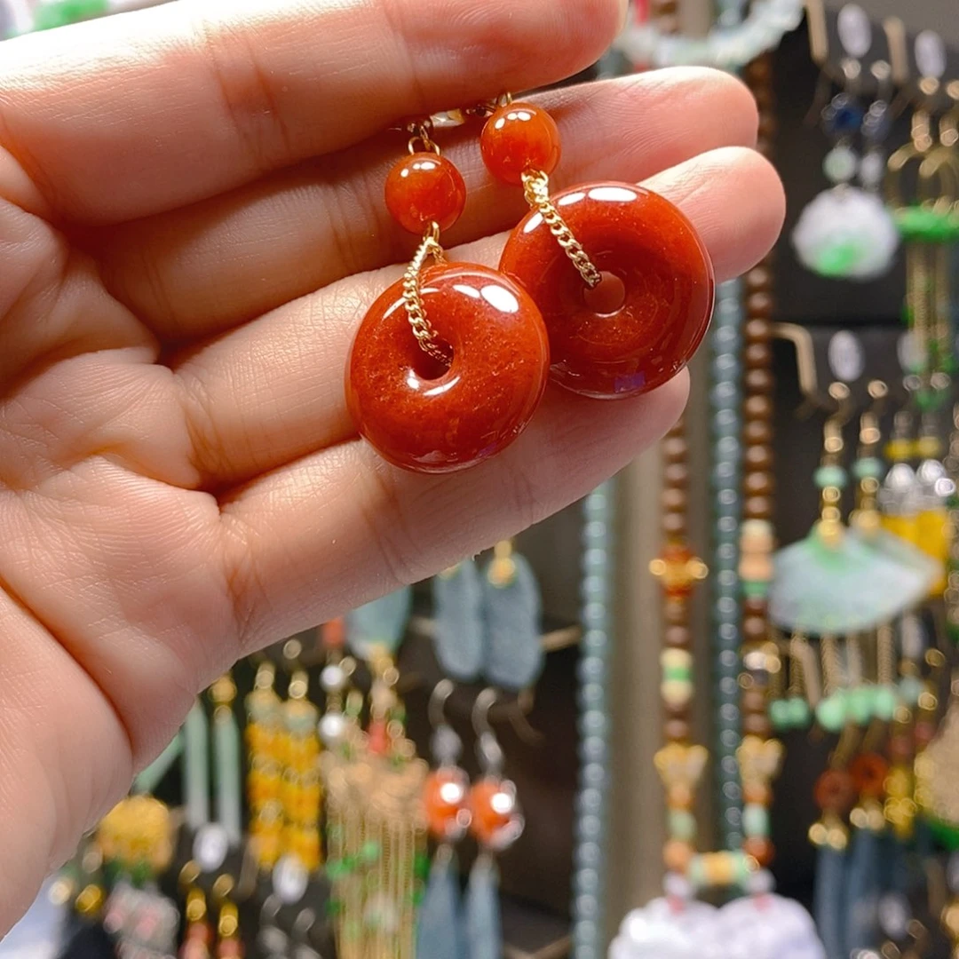 未镶嵌翡翠耳饰翡翠
