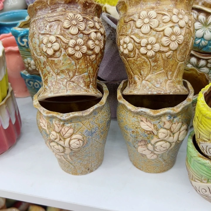 有孔，满10元发货多肉陶瓷花盆