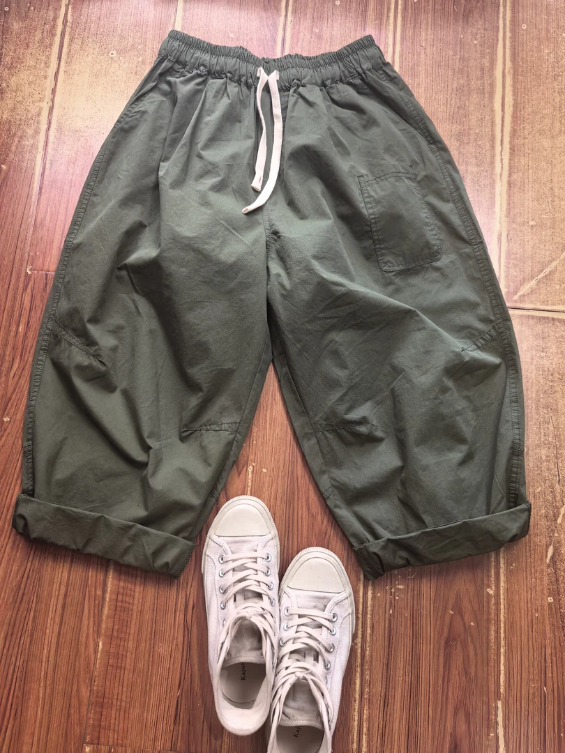 棉叙布衣分享8612休闲宽松萝卜休闲裤