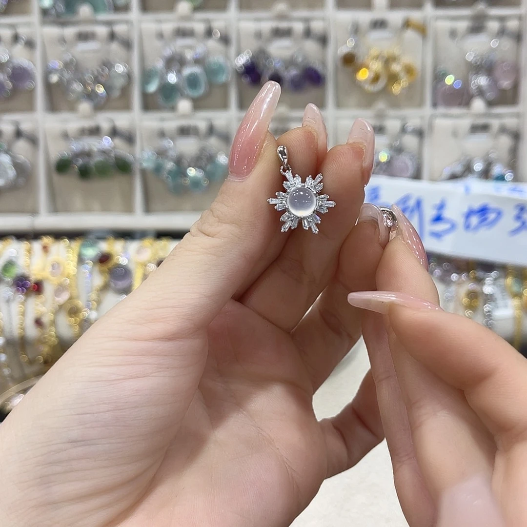 蛇纹石玉银S925镶嵌戒指