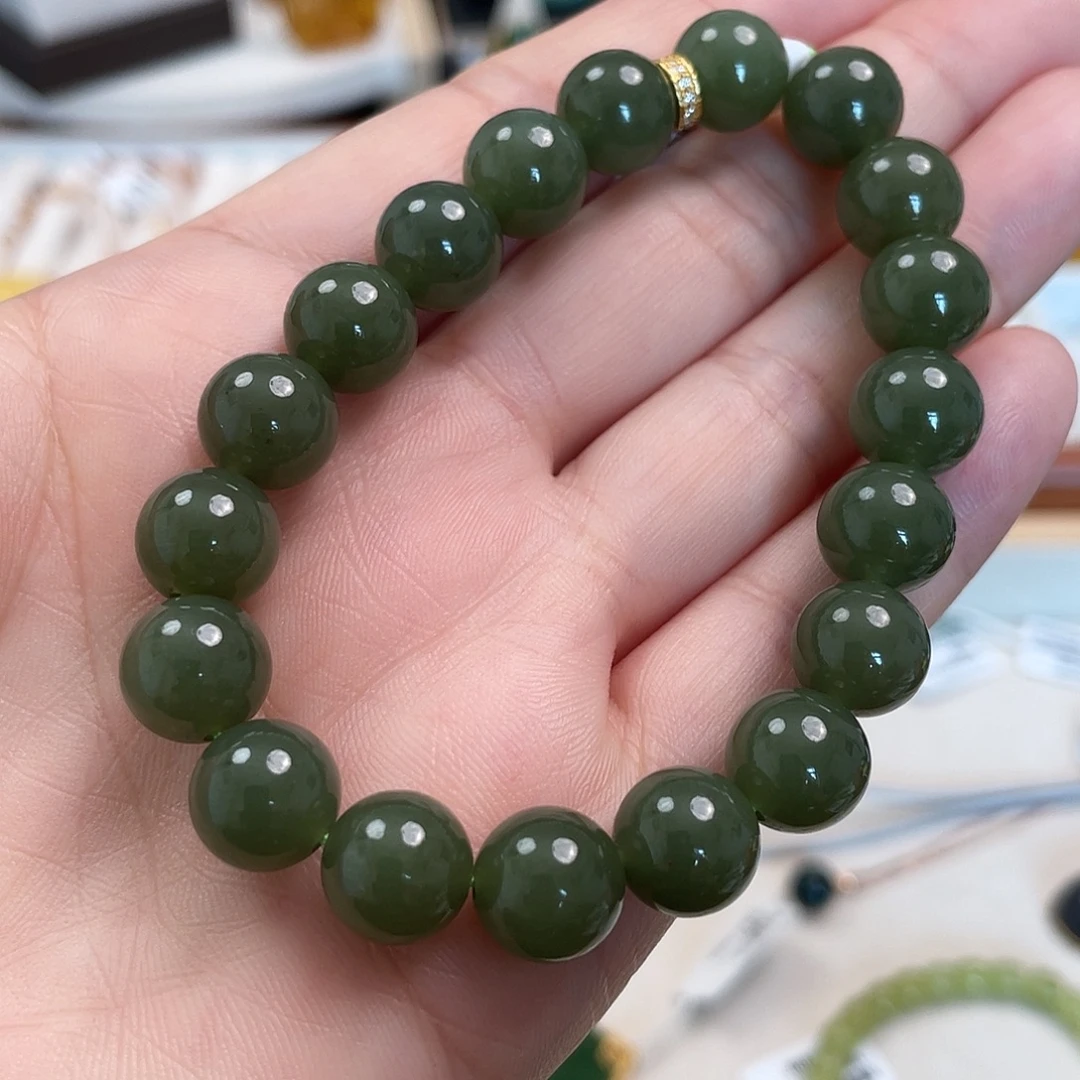 和田玉未镶嵌珠宝奇石卡10， 16手围