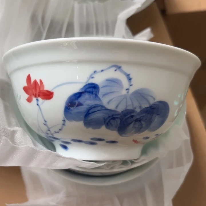 青瓷景德镇陶瓷完品两只米饭碗