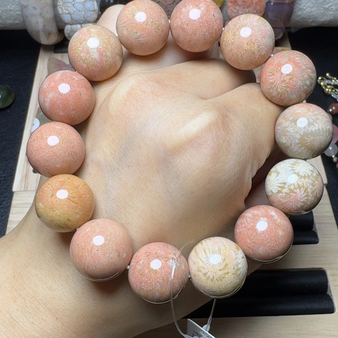 未镶嵌红粉旋转花：一路生花，16加硅化玉