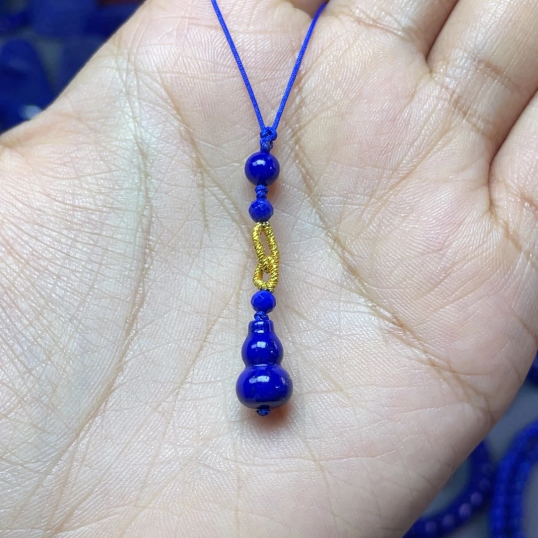 青金石未镶嵌7x11mm葫芦挂件