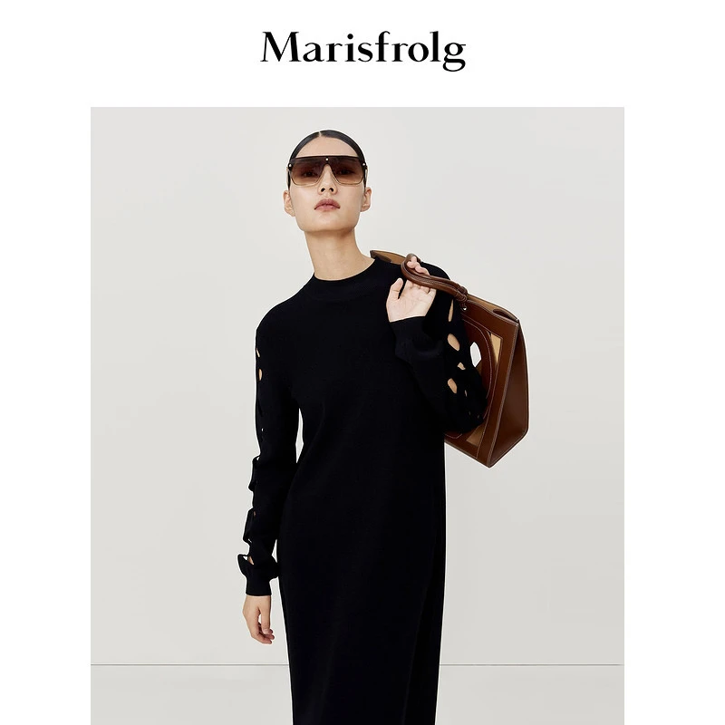 【商场同款新品】Marisfrolg/玛丝菲尔宽松时尚百搭连衣裙A1CX1808M