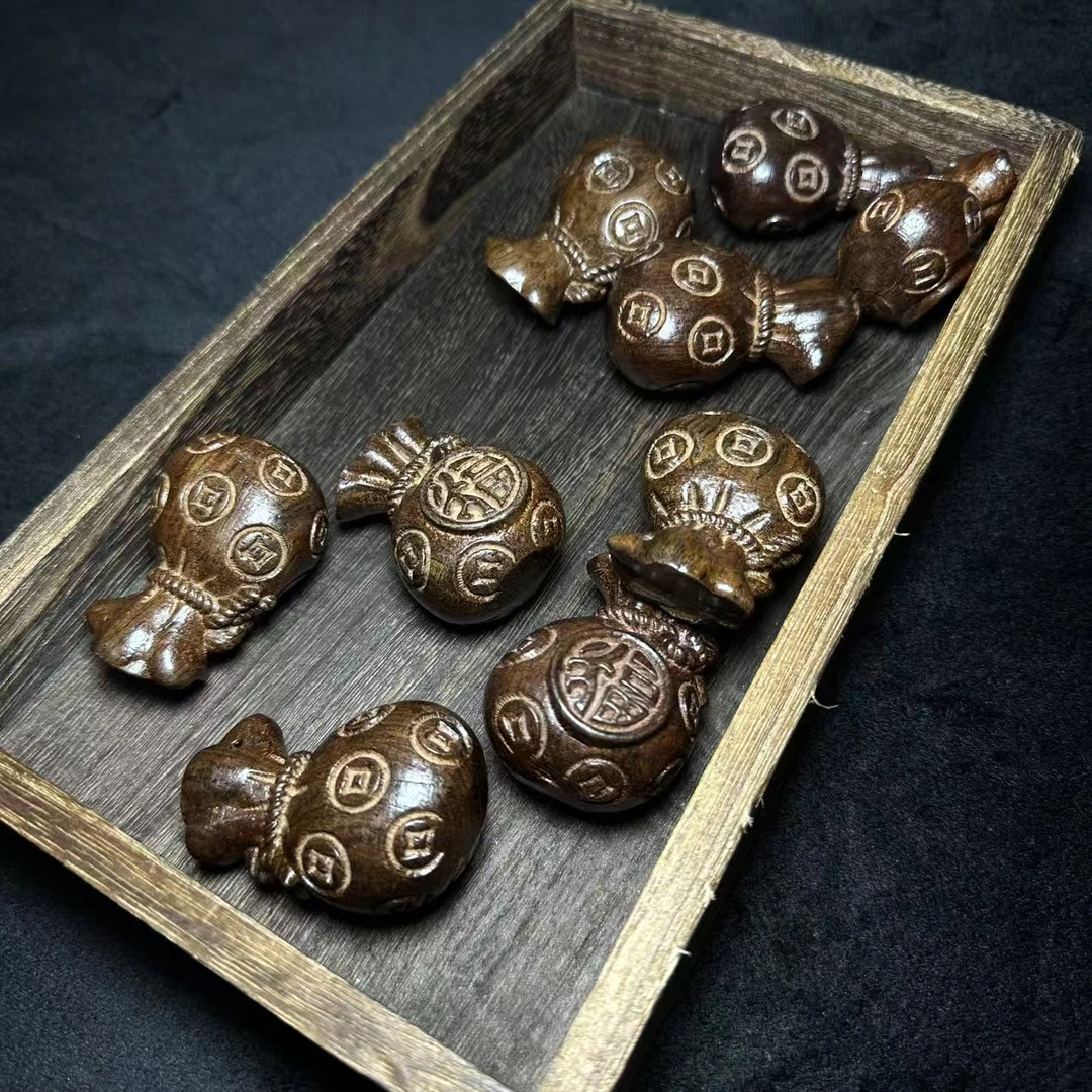 【顶端文玩】A078 黄花梨雕刻手把件