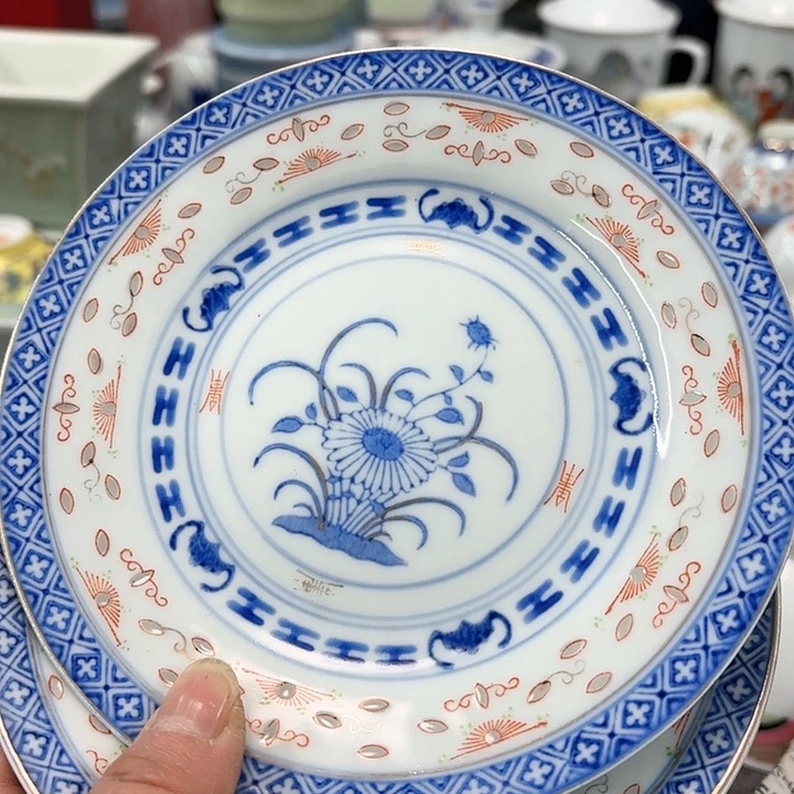 杯麥***文景德镇陶瓷盘子