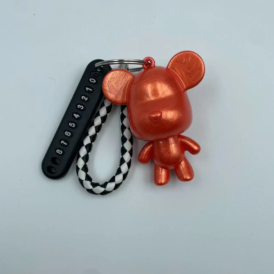 【精品现货】手工制作DIY流体熊钥匙扣