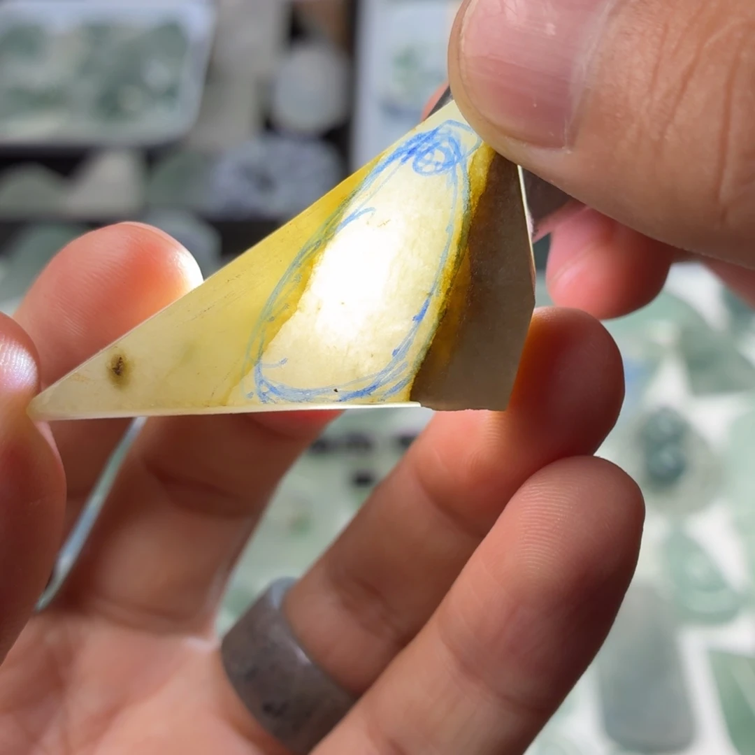 未镶嵌定制翡翠天然缅甸翡翠a货高糯化打底福瓜料